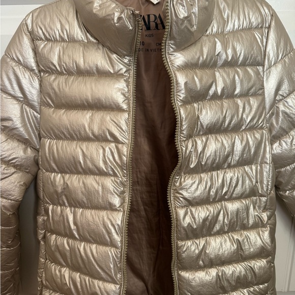 Zara Kids Puffer Coat size 10 - Picture 3 of 6